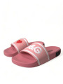 Flat Shoes Chic Pink Calf Leather Slide Flats 690,00 € 8053286857778 | Planet-Deluxe