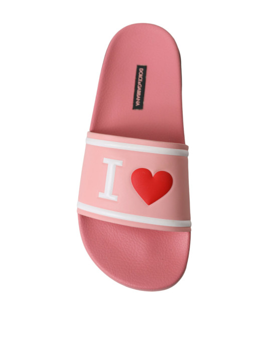 Flat Shoes Chic Pink Calf Leather Slide Flats 690,00 € 8053286857778 | Planet-Deluxe