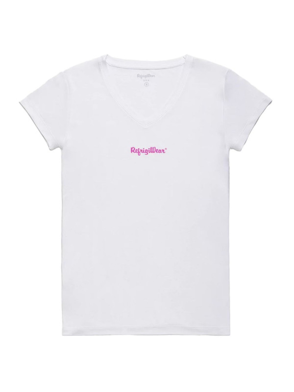 Tops & T-Shirts Elegant V-Neck Logo Tee in Pristine White 80,00 € 8056308782539 | Planet-Deluxe