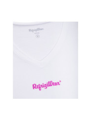 Tops & T-Shirts Elegant V-Neck Logo Tee in Pristine White 80,00 € 8056308782539 | Planet-Deluxe