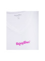 Tops & T-Shirts Elegant V-Neck Logo Tee in Pristine White 80,00 € 8056308782539 | Planet-Deluxe