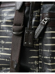 Backpacks Elegant Canvas Leather Rucksack 1.510,00 € 8050442549119 | Planet-Deluxe