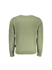 Sweaters Chic Green Crew Neck Cotton Sweater 210,00 € 196011789277 | Planet-Deluxe