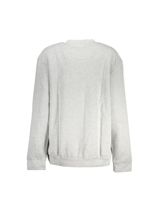 Sweaters Chic Gray Embroidered Crew Neck Sweatshirt 260,00 € 8054323931864 | Planet-Deluxe