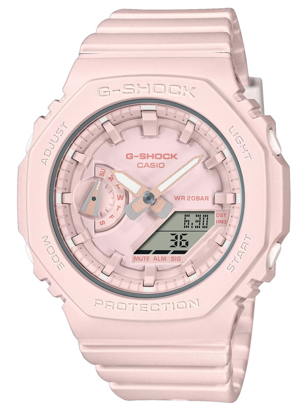 Rosa Casio Sportuhr mit Digitalanzeige