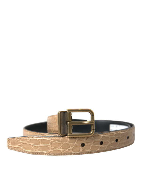 Belts Elegant Beige Leather Belt 2.950,00 € 8054802151363 | Planet-Deluxe