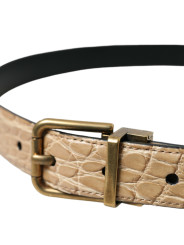 Belts Elegant Beige Leather Belt 2.950,00 € 8054802151363 | Planet-Deluxe