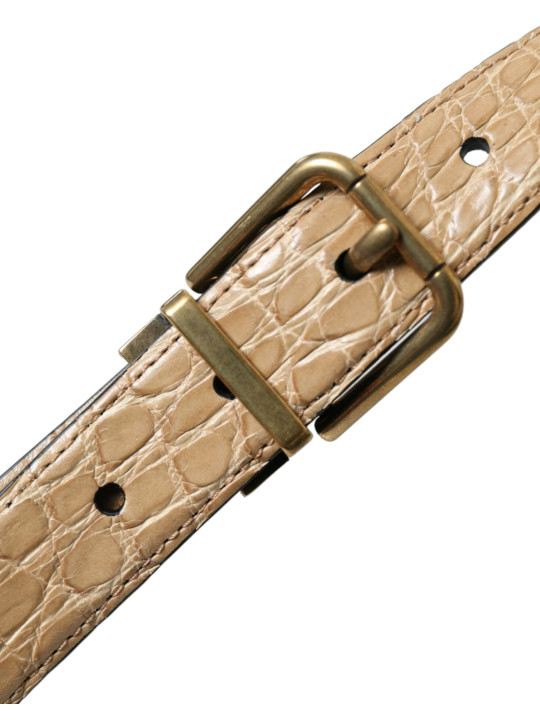 Belts Elegant Beige Leather Belt 2.950,00 € 8054802151363 | Planet-Deluxe