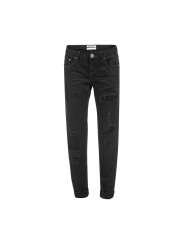 Jeans & Pants Chic Black Distressed Patched Jeans 320,00 € 9334856769028 | Planet-Deluxe