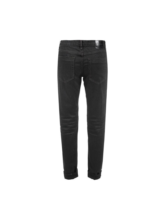 Jeans & Pants Chic Black Distressed Patched Jeans 320,00 € 9334856769028 | Planet-Deluxe