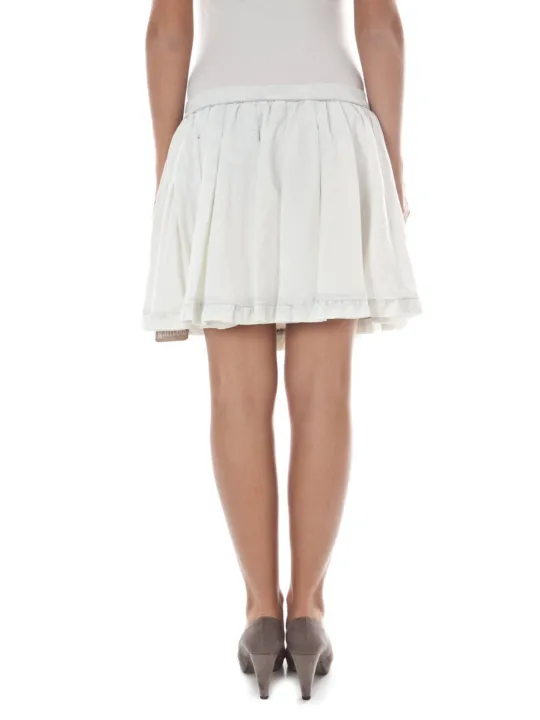 JOHN GALLIANO Eleganter Designerrock - Bianco, Luxus pur