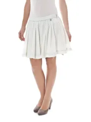 JOHN GALLIANO Eleganter Designerrock - Bianco, Luxus pur