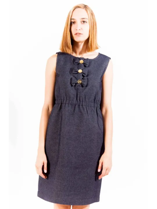"Love Moschino Startseite im Sale | LOVE MOSCHINO KURZES KLEID DAMEN BLAU online kaufen"|Planet-Deluxe