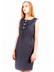 "Love Moschino Startseite im Sale | LOVE MOSCHINO KURZES KLEID DAMEN BLAU online kaufen"|Planet-Deluxe