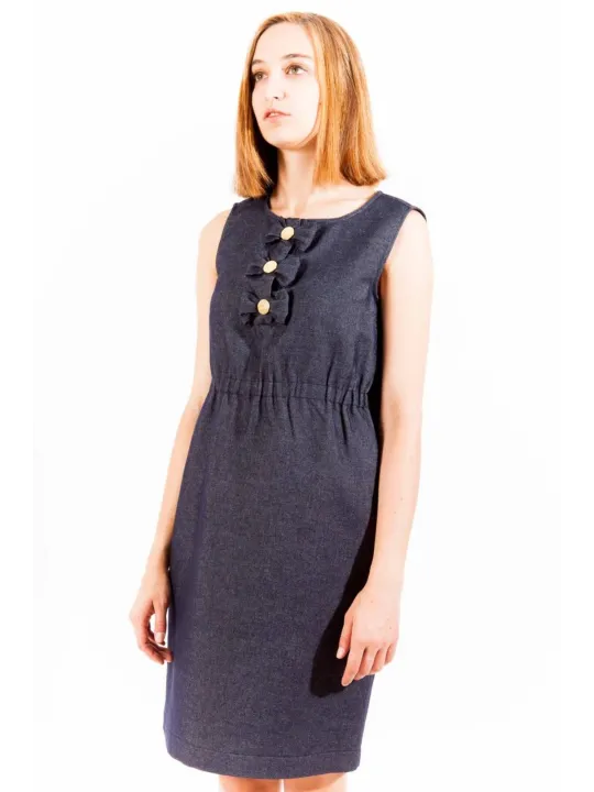 "Love Moschino Startseite im Sale | LOVE MOSCHINO KURZES KLEID DAMEN BLAU online kaufen"|Planet-Deluxe