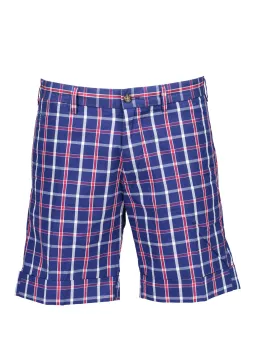 GANT Gingham Bermuda Shorts Blau-Rot-Weiß | Hosen