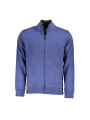 Sweaters Classic Blue Zippered Sweatshirt with Embroidery 170,00 € 8100031789768 | Planet-Deluxe