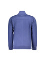 Sweaters Classic Blue Zippered Sweatshirt with Embroidery 170,00 € 8100031789768 | Planet-Deluxe