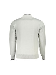 Sweaters Elegant Half Zip Sweater with Contrast Details 160,00 € 8100031924862 | Planet-Deluxe