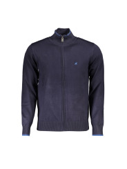 Sweaters Classic Blue Zip Cardigan with Contrast Details 170,00 € 8100031925074 | Planet-Deluxe