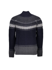 Sweaters Elegant Long Sleeve Zip Cardigan in Blue 880,00 € 7325701907254 | Planet-Deluxe