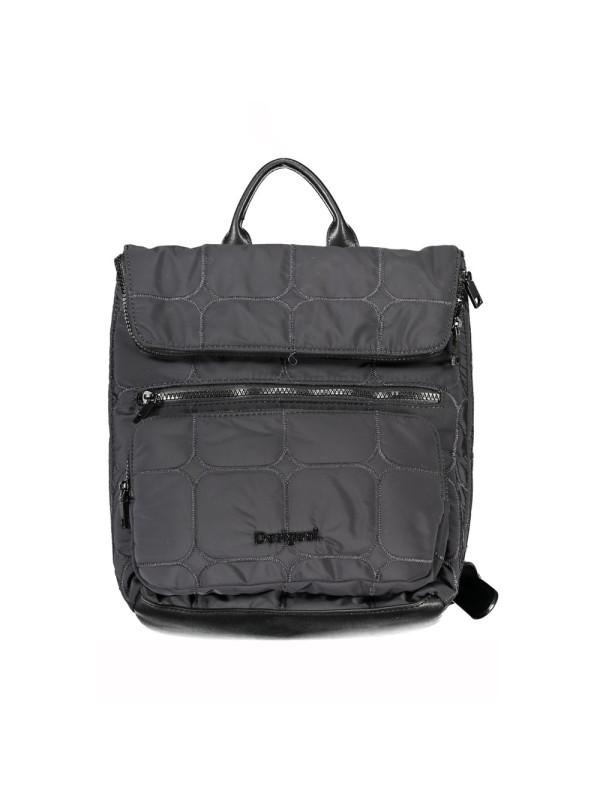 Backpacks Chic Urban Black Polyester Backpack with Contrasting Details 100,00 € 8445110450246 | Planet-Deluxe
