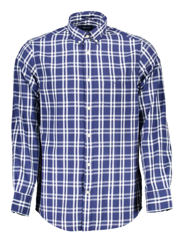 GANT Herren Langarmhemd Blau - Stilvoll & Elegant Hemd