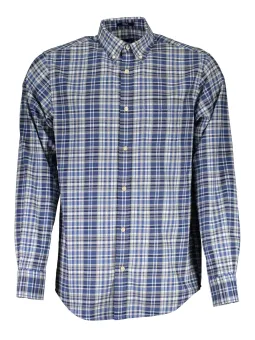 GANT Klassisches Karomuster Langarmhemd in Hellblau