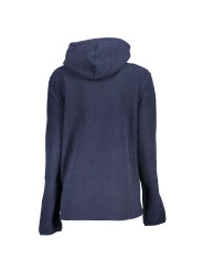 Sweaters Chic Blue Hooded Sweatshirt with Unique Pocket 440,00 € 8053480812320 | Planet-Deluxe