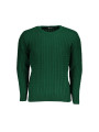 Sweaters Twist-Knit Green Crew Neck Sweater 190,00 € 8100032119793 | Planet-Deluxe