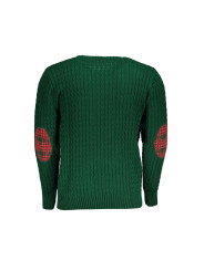 Sweaters Twist-Knit Green Crew Neck Sweater 190,00 € 8100032119793 | Planet-Deluxe