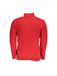 Sweaters Elegant Turtleneck Twisted Sweater in Pink 180,00 € 8100032122229 | Planet-Deluxe