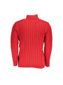 Sweaters Elegant Turtleneck Twisted Sweater in Pink 180,00 € 8100032122229 | Planet-Deluxe