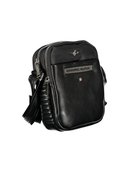 Shoulder Bags Sleek Black Dual-Compartment Shoulder Bag 120,00 € 8032706884150 | Planet-Deluxe