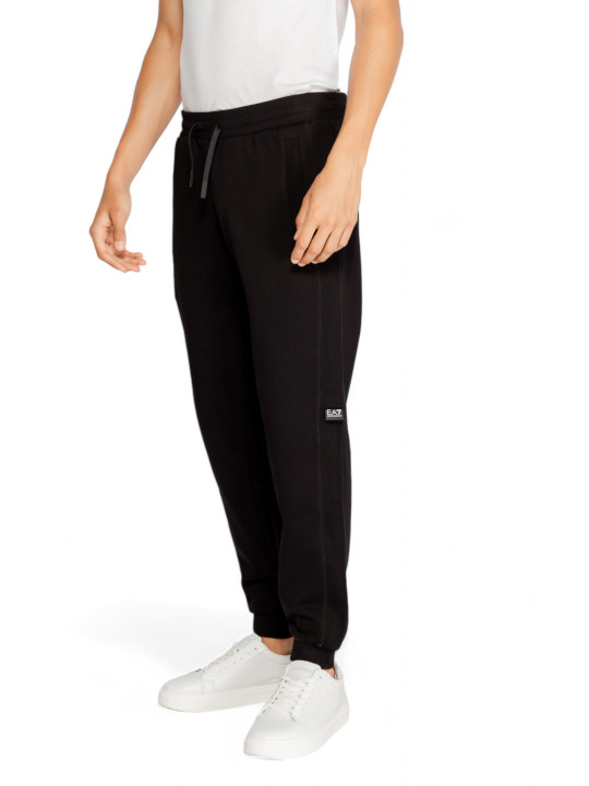 Schwarze EA7 Jogginghose sportlich bequem
