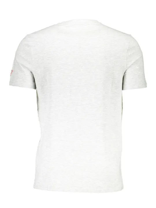 "GUESS JEANS T-Shirts im Sale | Guess Graues Slim Fit T-Shirt mit Logo und Aufdruck online kaufen"|Planet-Deluxe