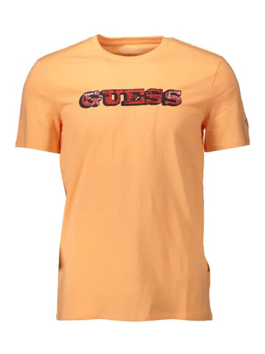 "GUESS JEANS Startseite im Sale | GUESS JEANS HERREN KURZARM T-SHIRT ORANGE online kaufen"|Planet-Deluxe