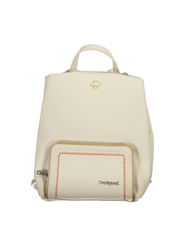 Backpacks Elegant White Backpack with Contrast Details 90,00 € 8445110509920 | Planet-Deluxe