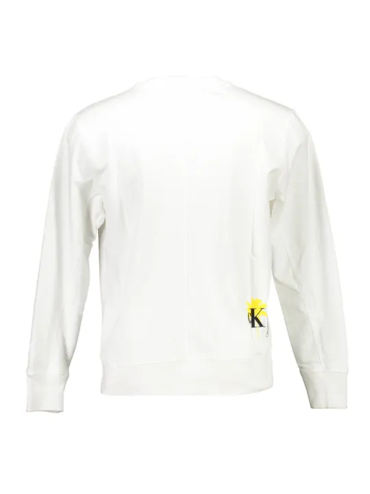 "Calvin Klein Startseite im Sale | CALVIN KLEIN SWEATSHIRT OHNE REISSVERSCHLUSS HERREN WEISS online kaufen"|Planet-Deluxe