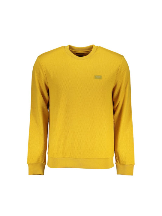 Sweaters Sleek Yellow Slim Fit Crew Neck Sweater 200,00 € 7624926493505 | Planet-Deluxe