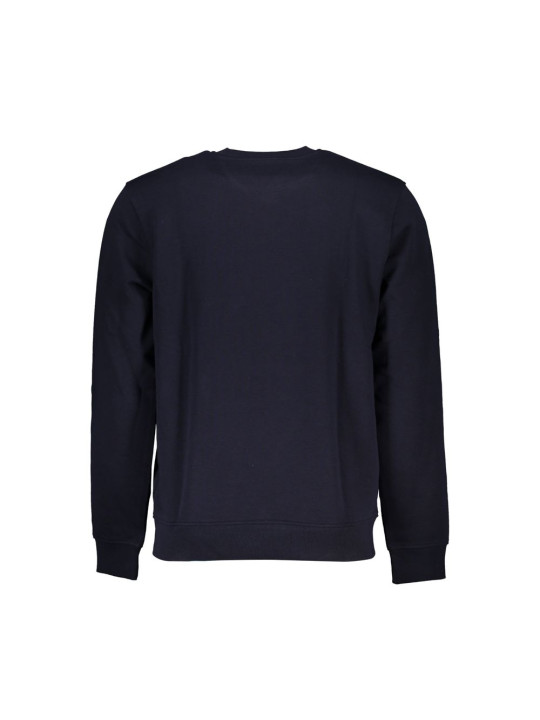 Sweaters Sleek Blue Crew Neck Embroidered Sweatshirt 200,00 € 7622078837963 | Planet-Deluxe