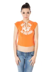 "ZUELEMENTS Startseite im Sale | ZUELEMENTS DAMEN KURZARM T-SHIRT ORANGE online kaufen"|Planet-Deluxe