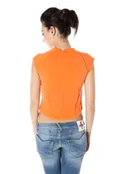 "ZUELEMENTS Startseite im Sale | ZUELEMENTS DAMEN KURZARM T-SHIRT ORANGE online kaufen"|Planet-Deluxe