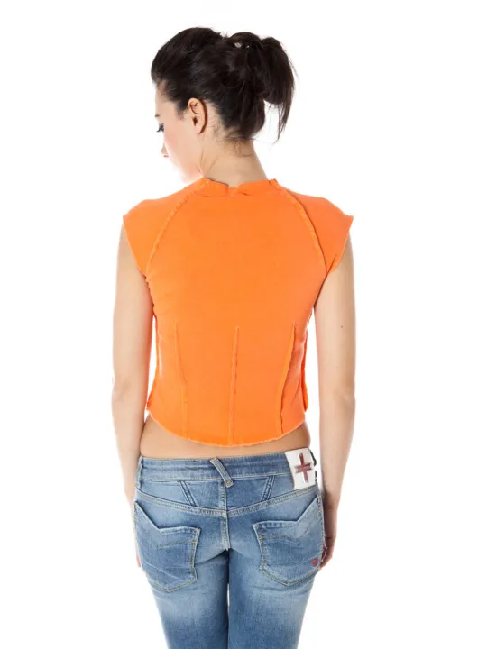 "ZUELEMENTS Startseite im Sale | ZUELEMENTS DAMEN KURZARM T-SHIRT ORANGE online kaufen"|Planet-Deluxe