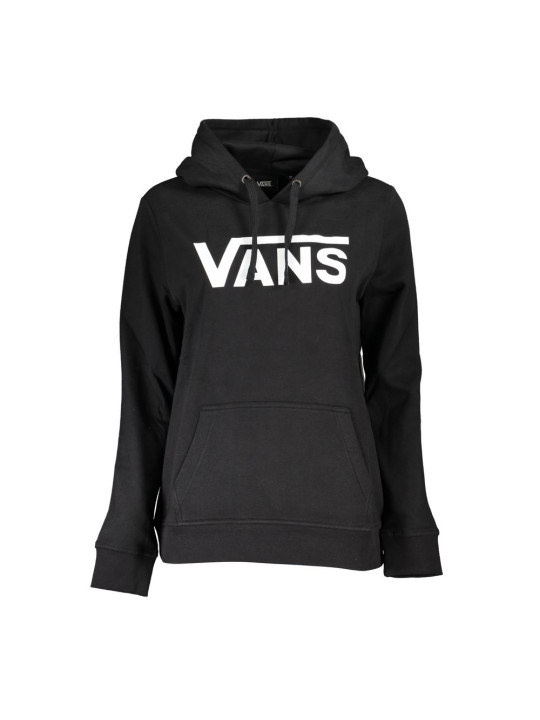 Sweaters Sleek Black Hooded Fleece Sweatshirt with Logo 220,00 € 195438868909 | Planet-Deluxe