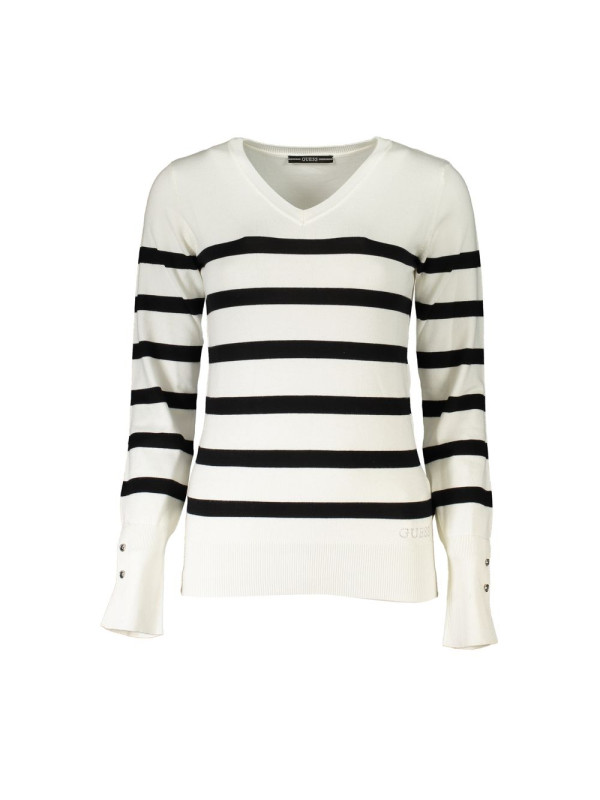 Sweaters Chic V-Neck Striped Sweater with Logo Embroidery 200,00 € 7624926540810 | Planet-Deluxe