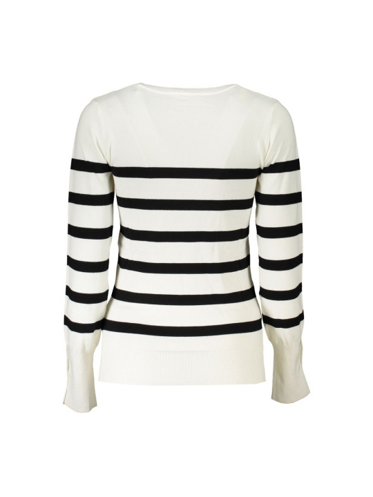 Sweaters Chic V-Neck Striped Sweater with Logo Embroidery 200,00 € 7624926540810 | Planet-Deluxe