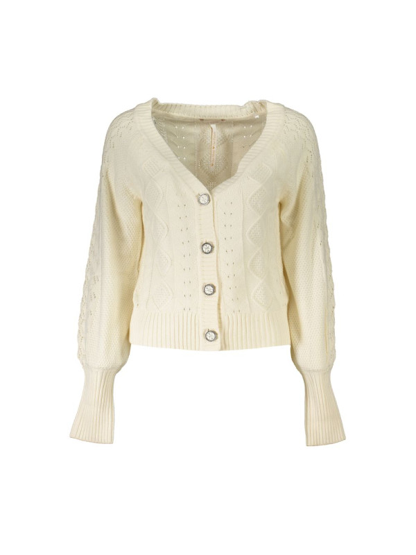 Sweaters Elegant Long Sleeve Contrast Cardigan 280,00 € 7624926539111 | Planet-Deluxe
