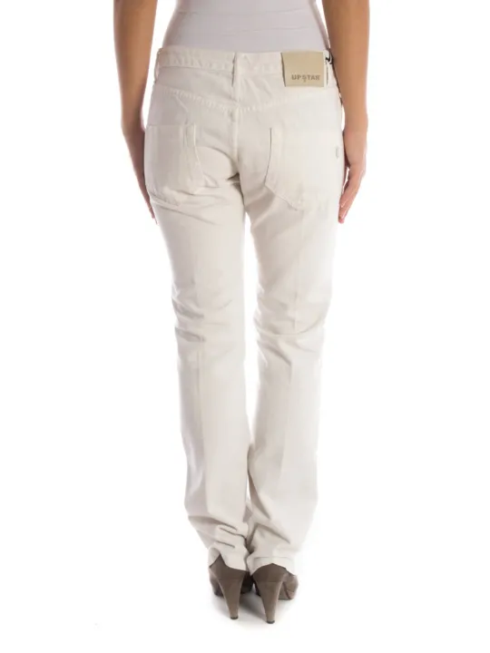 "UP STAR Weiße 5-Pocket Jeans – Stilvoll & Zeitlos"