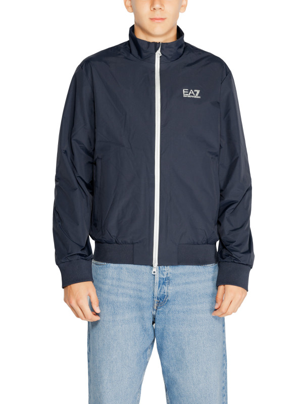 Dunkle graue wasserabweisende EA7 Jacke